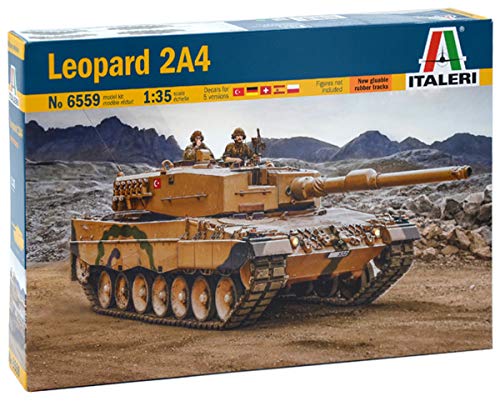 Italeri 510006559" 1:35 Leopard 2A4 Fahrzeug, Beige von Italeri