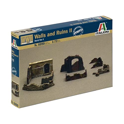 The Hobby Company 8001283060905 Italeri 510006090 - 1:72 Mauern und Ruinen II, Braun von The Hobby Company