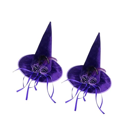 Itkcozcg Hexenhut Plushie Velvety Spo. Mit Künstlerischem Ribbon Blumendesign Extras Für Festivalanlas Itkcozcg Hexenhut Plushie Velvety Spo. Mit Künstlerischem Ribbon Blumendesign Extras Für Festivalanlas von Itkcozcg