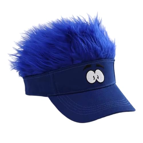 Itkcozcg Lustiges Haar- und Hut-Kombination, leichtes Polyester, ideal für Halloween-Kostüme und Themenpartys, bequemer, atmungsaktiver Hut für Männer und Frauen Itkcozcg Lustiges Haar- und Hut-Kombination, leichtes Polyester, ideal für Halloween-Kostüme und Themenpartys, bequemer, atmungsaktiver Hut für Männer und Frauen von Itkcozcg