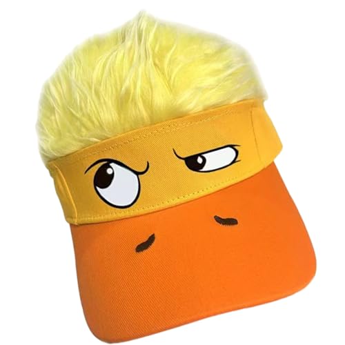 Itkcozcg Lustiges Haar- und Hut-Kombination, leichtes Polyester, ideal für Halloween-Kostüme und Themenpartys, bequemer, atmungsaktiver Hut für Männer und Frauen Itkcozcg Lustiges Haar- und Hut-Kombination, leichtes Polyester, ideal für Halloween-Kostüme und Themenpartys, bequemer, atmungsaktiver Hut für Männer und Frauen von Itkcozcg