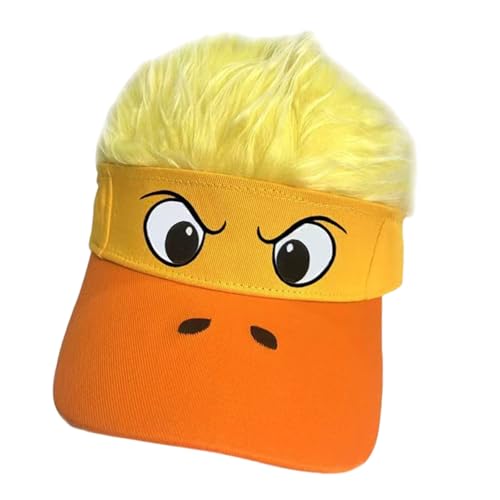 Itkcozcg Lustiges Haar- und Hut-Kombination, leichtes Polyester, ideal für Halloween-Kostüme und Themenpartys, bequemer, atmungsaktiver Hut für Männer und Frauen Itkcozcg Lustiges Haar- und Hut-Kombination, leichtes Polyester, ideal für Halloween-Kostüme und Themenpartys, bequemer, atmungsaktiver Hut für Männer und Frauen von Itkcozcg