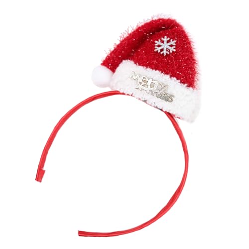 Itkcozcg Weihnachtsmannmützen Stirnband Weihnachten Pailletten Kopfbedeckung Weihnachten Party Foto Requisiten Party Kopfbedeckung Cosplay Zubehör von Itkcozcg