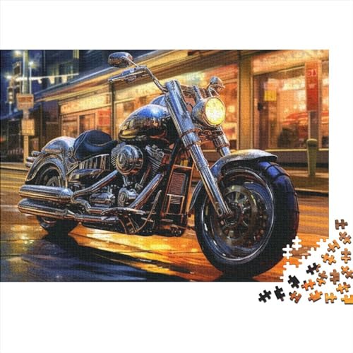 1000 Teile Motorradpuzzle für Erwachsene, kreatives Holzpuzzle für Teenager, Stressabbau, schwieriges Herausforderungspuzzle für Erwachsene und Teenager, 1000 Teile (75 x 50 cm) von ItoNC