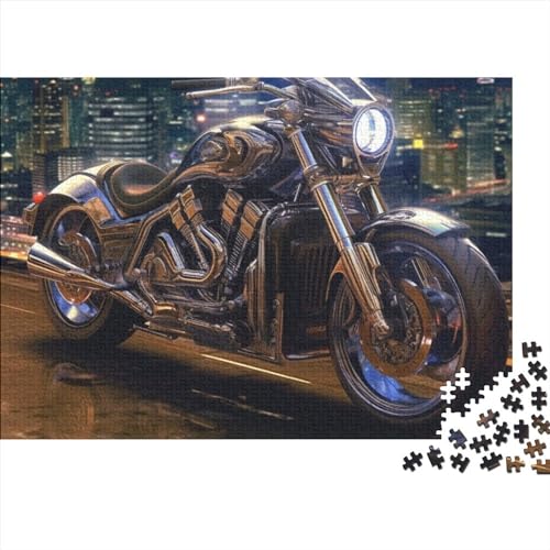 1000-teiliges Puzzle für Erwachsene, 1000-teiliges Puzzle, Motorrad-Puzzle, Holzpuzzle für Erwachsene und Jugendliche, 1000 Teile (75 x 50 cm) von ItoNC