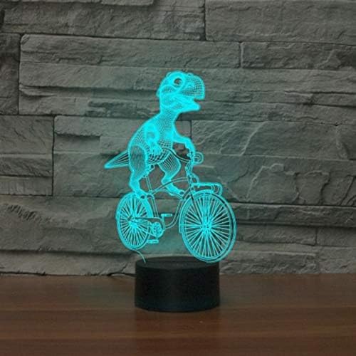 ItoNC 3D Dinosaurier Fahrrad Form Batteriebetrieben Kreative Illusions Smart Fernbedienung Farbverlauf Atmosphären von ItoNC