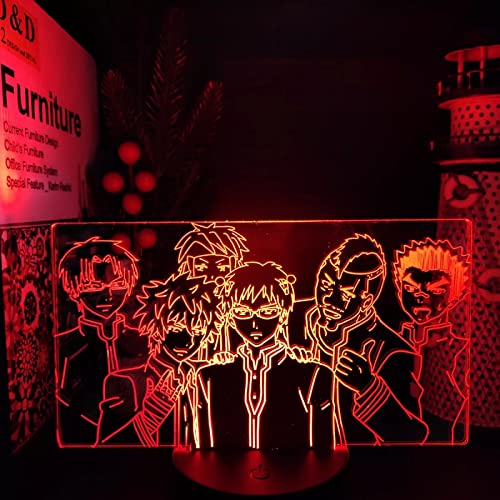 ItoNC Anime 3D Visuelles Das desaströse Leben von Saiki K Bunt für Schlafzimmerdekoration Kinder Manga Geschenk Spielzeug Geschenk Weihnachten Geburtstag von ItoNC