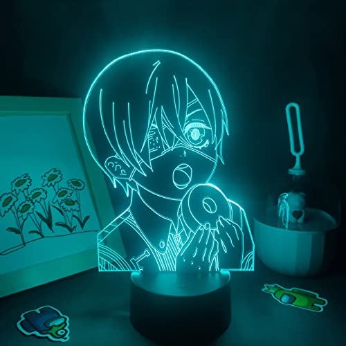 ItoNC Anime Figur Ciel Phantomhive 3D n Manga Geschenk RGB Schlafzimmer Nachttisch Dekoration für Kinder Kinder Geschenk von ItoNC