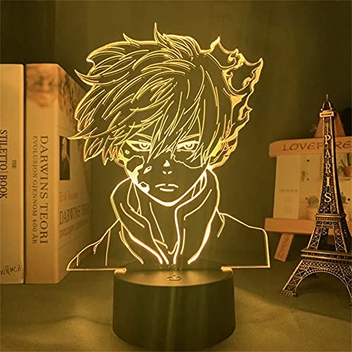 ItoNC Shoto Todoroki Anime Figur für Kinder Schlafzimmer Dekor Geburtstagsgeschenk Zimmer Schreibtisch 3D Manga Geburtstagsgeschenk für Jungen Mädchen L-493 von ItoNC