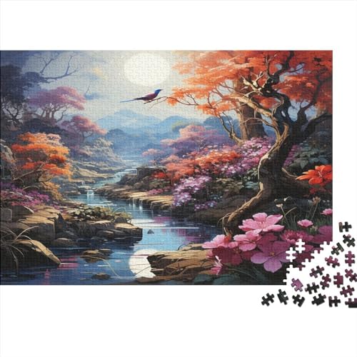 Puzzle für Erwachsene, 1000-teiliges Puzzle, Vogel-Puzzle für Erwachsene, Kinder, Holzpuzzle, Lern- und Lernspielzeug, 1000 Teile (75 x 50 cm) von ItoNC