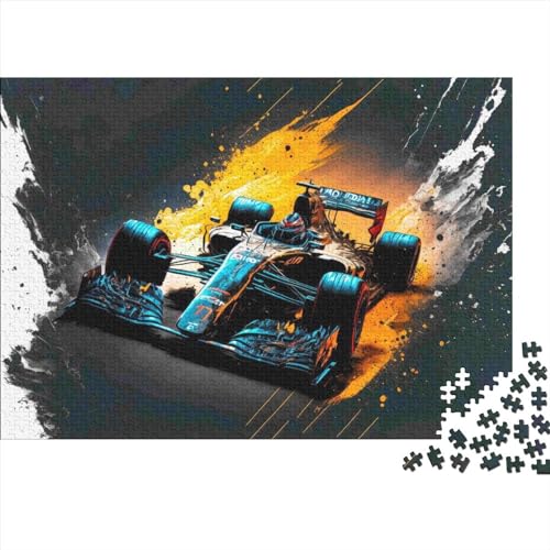 Puzzles für Erwachsene 1000 Teile Formel-Auto-Puzzle für Erwachsene Holzbrett-Puzzles Denksportaufgaben für Erwachsene und Jugendliche 1000 Teile (75 x 50 cm) von ItoNC