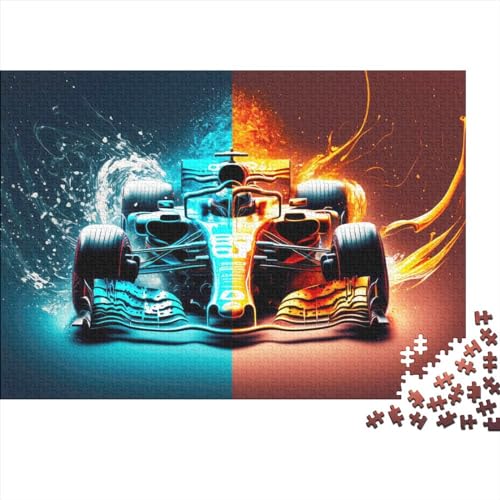 Puzzles für Erwachsene Formel-Auto-Puzzles für Erwachsene 1000 Holzpuzzles für Erwachsene 1000 Teile Puzzles für Erwachsene Teenager Puzzlespiel 1000 Teile (75 x 50 cm) von ItoNC