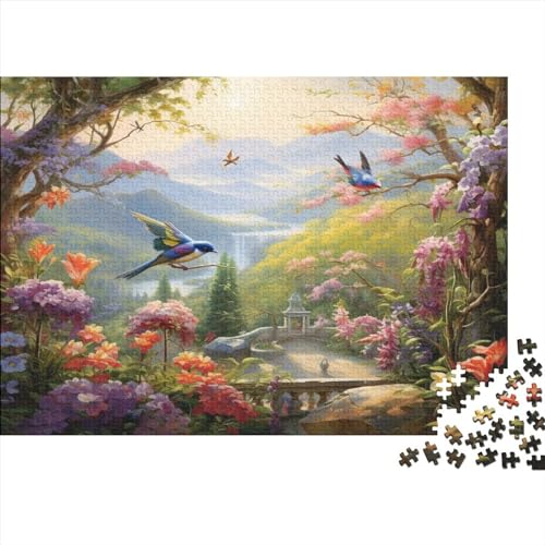 Vogel 1000 Puzzle Holzpuzzles Jugendliche und Erwachsene Kreatives Puzzle Lernspiel Puzzles für Familie und Freunde 1000 Stück (75 x 50 cm) von ItoNC