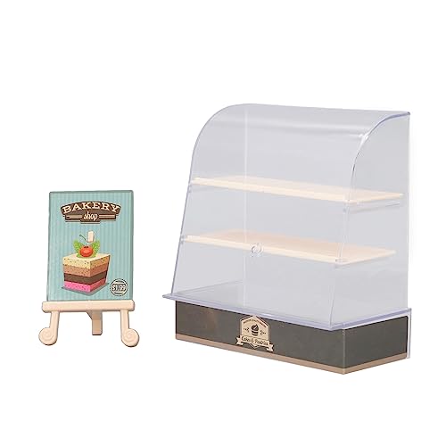 1:12 Puppenhaus Kuchenschrank DIY Miniatur Bäckerei Dessert Vitrine Modell Puppenhaus Zubehör (C) von Itonash