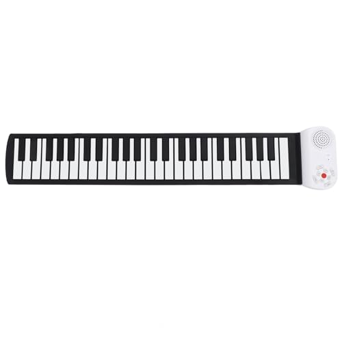 49 Tasten Hand-Roll-Up-Keyboard-Klavier, Elektrisches Hand-Roll-Piano-Spielzeug, Zusammenklappbare Elektronische Klavier-Musikinstrumente für Anfänger (A) von Itonash