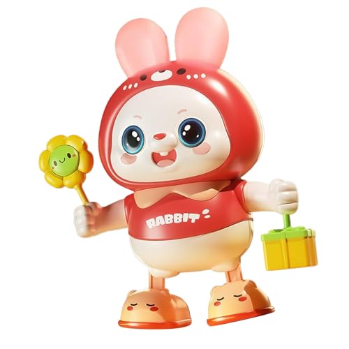 Electric Bunny Toy, Baby Head Up Training Electronic Dancing Bunny Toy mit Musik für Neugeborene, Kleinkinder, Zuhause, Outdoor (Rosenate) von Itonash