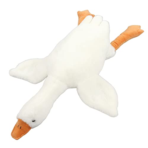 Gans Plüschtier, Weiche Süße Weiße Gans Plüschtiere Puppe Dekokissen Geburtstagsgeschenk für Kinder Plüschtiere (90cm) von Itonash