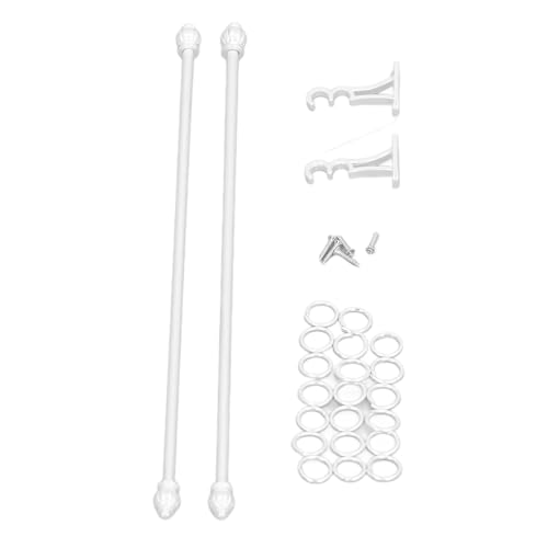 Gardinenstange, 1/12 Skalierte Simulation Legierung Puppenhaus Doppelschichtige Gardinenstange für Fenster von Itonash