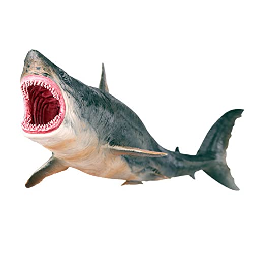 Hai-Modell-Spielzeug, Simulation Megalodon Miniatur-Tierspielzeug-Sammlung, Figur, Meerestier-Modell, Ornamente für Wohnaccessoire-Dekoration von Itonash