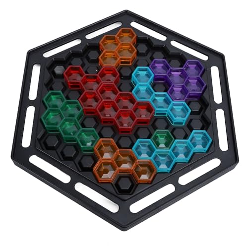 Hex Puzzle für Kinder, Pädagogisches Brain Teaser-Spiel, Entwicklung von Räumliches Denken und Logik, Verbesserung des Fokus und der Hand-Augen-Koordination, Brettspiel Spielzeug von Itonash