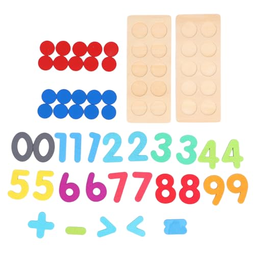 Holz 10 Grid Math Counting PEG, Multi -funktionale Ergänzung Subtraktionsspielzeug für Heimschule, Lernspielzeug für Kinder für Kinder von Itonash