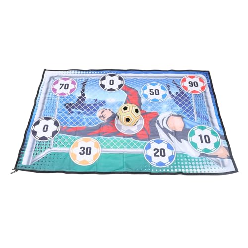 Itonash 2-in-1-Fußball-Wurf-Zielspiel für Kinder, Trittgenauigkeits-Übungsmatten-Set mit Fußball, Tragbares Fußball-Wurf-Zielspiel für Drinnen und Draußen (Typ A) von Itonash