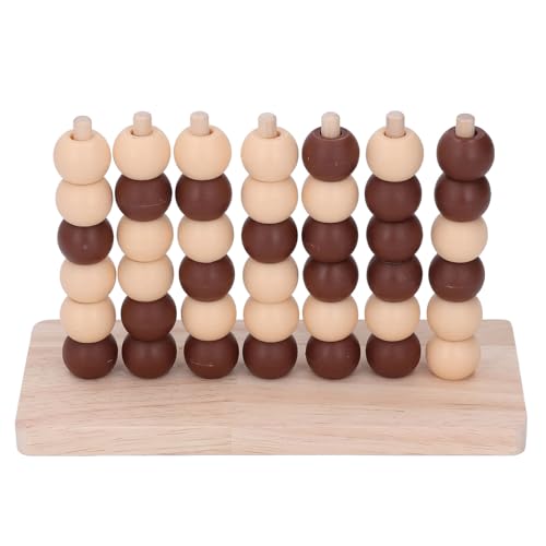 Itonash 3D-Four-Connect-Schach-Tischspiel, Frühpädagogik-Holzpuzzle für Familienfeiern, Interaktives Zwei-Spieler-Schachspielzeug von Itonash