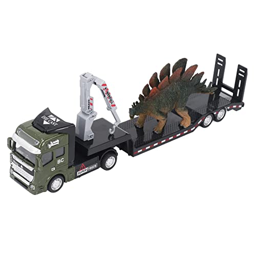 Itonash Das Dinosaurier -LKW -Trägerspielzeug, 32,4 cm Legier- und Plastik -Anhängerspielzeug mit Hohen Simulationsdetails für Kinder und Erwachsene von Itonash