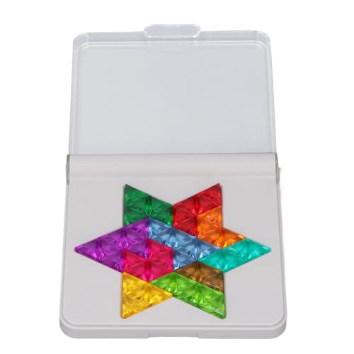 Itonash Eltern-Kind-Tangram-Puzzle-Lernspiel mit Logischem Denktraining, Verbesserung der Konzentration, Steigerung der Kreativität, Inspiration Zum Lernen für Kinder (Hexagramm) von Itonash