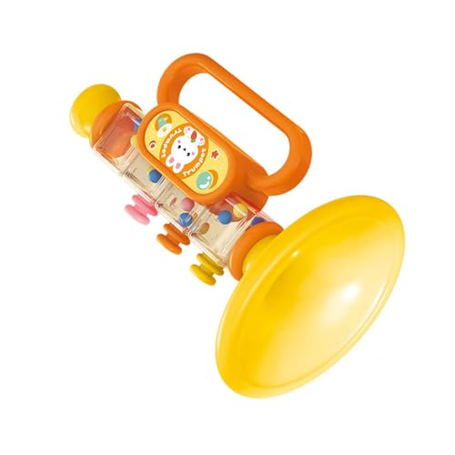 Itonash Für Spielbares Cartoon-Baby-Trompetenspielzeug, Multifunktionales Musikinstrument, Feine Handwerkskunst Für die Frühe Bildung (Gelb) von Itonash