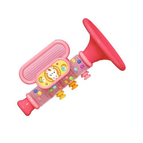 Itonash Für Spielbares Cartoon-Baby-Trompetenspielzeug, Multifunktionales Musikinstrument, Feine Handwerkskunst Für die Frühe Bildung (Rose) von Itonash