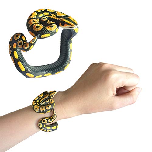 Itonash Gefälschte Schlangenarmbänder, Halloween-Party, PVC-Spielzeugschlangenarmband, Realistisches Schlangenarmband, Simuliertes Schlangenarmband, Gruseliges, Schelmisches Spielzeug (F) von Itonash