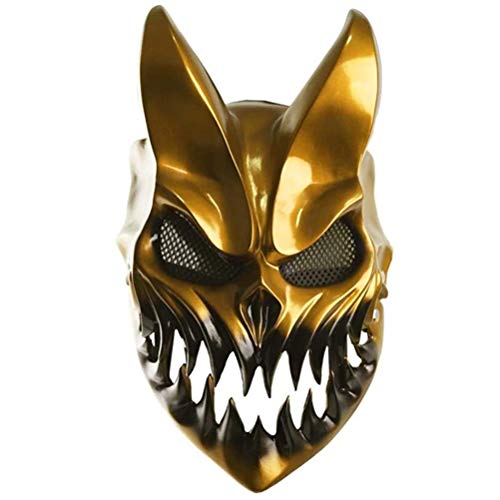 Itonash Halloween Slaughter Maske, Slaughter to Prevail Musik Maske mit beweglichem Mund Cosplay, Vollgesichtsmaske Party Deathcore Kid of Darkness Masken von Itonash