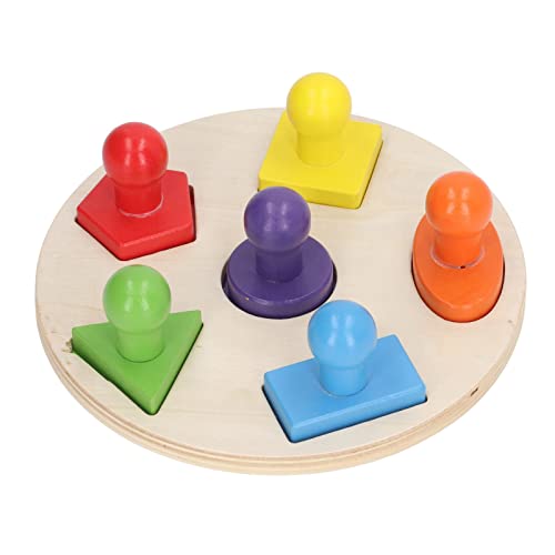 Itonash Holzformpuzzles, Feinmotorik-Farbanpassungs-Sortierbrett, Holzpuzzle mit Mehreren Formen, Montessori-Holzpuzzlespielzeug für Vorschul-Kleinkindbabys Im Alter von 3 4 5 Jahren von Itonash