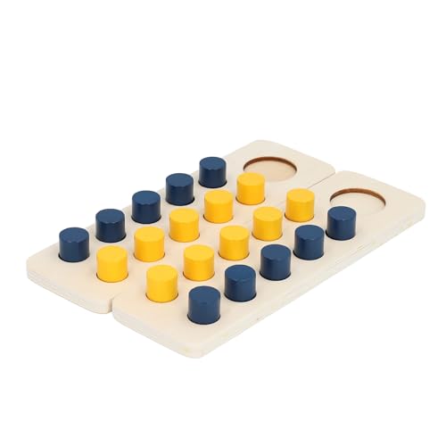 Itonash Holzzehn Raster Array -Zählspielspielzeug für Kinder, Mathematisches Lernpädagogik Holzzählung Pegs -Spiel mit Aufbewahrungstasche, Montessori Nummer Zählbrettspiel von Itonash