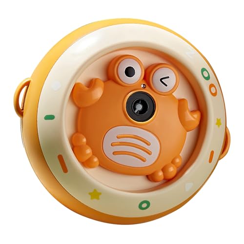 Itonash Kids Bubble Machine, Crab Design Automatisches Bubble Blower -Spielzeug mit Licht, Musik und Unterhaltsamen Soundeffekten, Gartenspiel Im Freien Im Freien (Orange) von Itonash