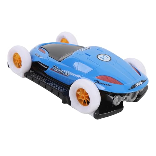 Itonash Kinder-Elektroauto-Spielzeug, Universelles Vierrädriges Rotierendes Autospielzeug mit Türöffnung, Licht und Musik Verwandelndes Spielzeugauto, Kinder-Elektroauto-Spielzeug (Blau) von Itonash