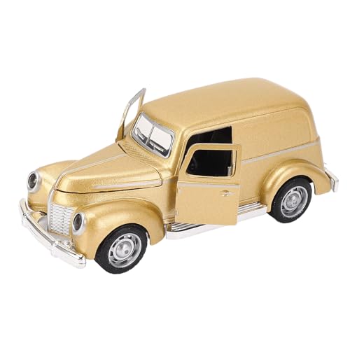 Itonash Klassisches Oldtimer-Modellspielzeug aus Legierung mit Flexiblem, Beweglichem Reifendesign für Kinder, Hochsimuliertes Sammlergeschenk, Entworfen für Oldtimer-Enthusiasten (Gold) von Itonash