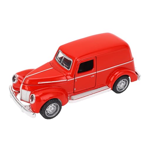 Itonash Klassisches Oldtimer-Modellspielzeug aus Legierung mit Flexiblem, Beweglichem Reifendesign für Kinder, Hochsimuliertes Sammlergeschenk, Entworfen für Oldtimer-Enthusiasten (Rot) von Itonash