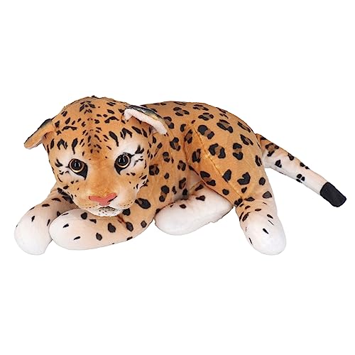 Itonash Kuscheltiere Plüschpuppenspielzeug, Weiches Baumwoll-Dschungeltier-Plüschspielzeug für Wohnzimmer, mit Sicherheit und Weichem Gefühl, Schlafzimmer, Büro, Auto (Leopard) von Itonash