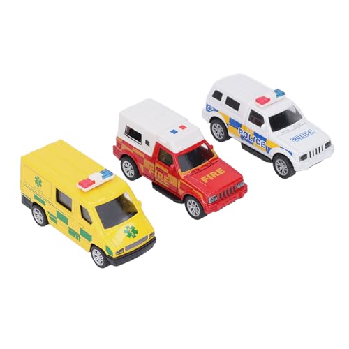 Itonash Legierungs-Feuerwehrauto-LKW-Krankenwagen-Autospielzeug, Zurückziehbares Automodell für Kinder mit Hohem Sammlungswert, Spielzeug-Spielsets mit Einzigartigem Design, Ideal Zur von Itonash