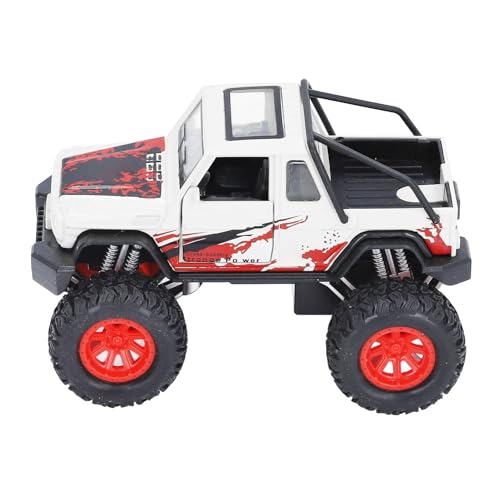 Itonash Offroad-Modellspielzeug für, Realistisches Design, Licht- und Soundeffekte, Hochsimuliertes Legierungsfahrzeugspielzeug mit Sound-Lichteffekt, für Kinder (Weiß) von Itonash