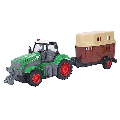 Itonash RC Farm Tractor Toy High Simulation 4 Channel Drive Fernbedienung Farm LKW mit Kutsche von Itonash