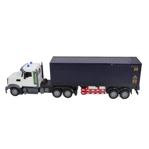 Itonash RC -Transportwagen, Realistischer Fernbedienungssteuer -Transportwagen, Lichter und Musik für, RC Semi Truck Sound Light USB Wiederaufladbar, Doppelschicht -Design von Itonash