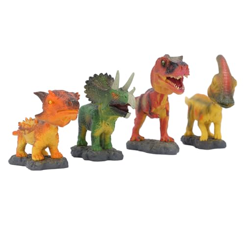 Itonash Realistische Dinosaurierspielzeug für Kinder Set, Kopf -Schütteln, Stress -Relief -Spielzeug, PVC+Metall, Pädagogisches Dinosaurierspielzeug von Itonash