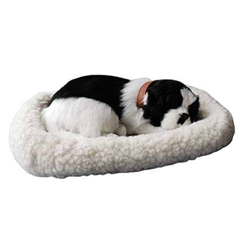 Itonash Realistisches Schlafendes Katzenspielzeug, Atmende Katze, Stofftierpuppe mit Matte, Plüschtiere für, Heimdekoration für Zuhause, Büro, Schlafzimmer, Dekoration (F) von Itonash