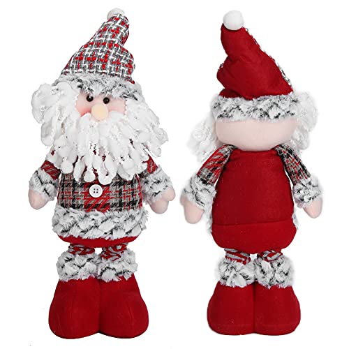 Itonash Roter Weihnachtsmann-Gonk, Ausziehbare Beine, Weihnachtsmann-Schneemann-Figuren, Puppe, Tischdekoration oder Heimdekoration für Weihnachten, Geburtstag (Alter Mann) von Itonash