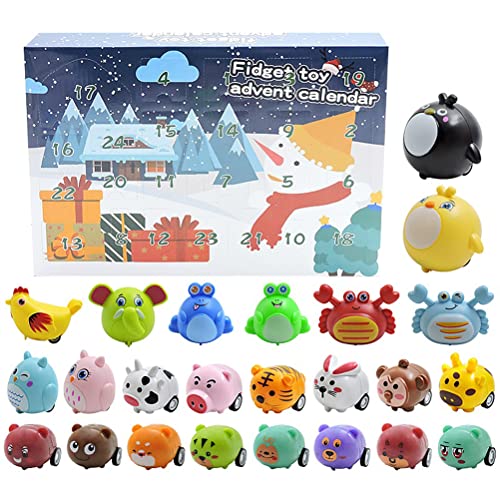 Itonash Weihnachts-Adventskalender, 2024 Weihnachts-Adventskalender für Kinder, 24 Tage Voller Überraschungen, Spielzeug, 24 Tage Countdown-Kalender, Spielzeug für Jungen, Kinder, (A) von Itonash