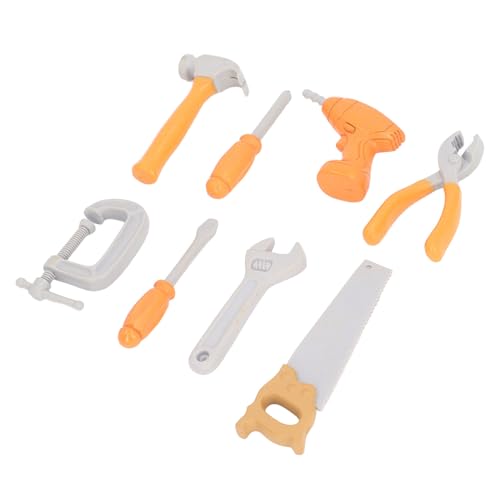 Kids Tool Set, Simuliertes Reparaturwerkzeug für Kleinkinder mit Drill, Hammer, Schraubenschlüssel, Schraubendreher, Early Learning Kids Tool Set, Fördert das Fantasievolle von Itonash