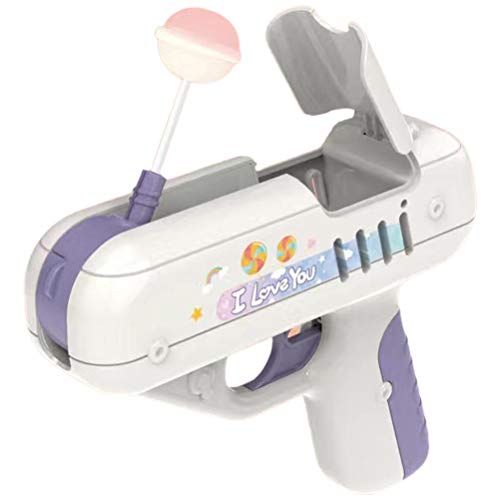 Lollipop Gun Candy Gun Spielzeug, Kinder Lollipop Aufbewahrungsspielzeug Überraschung Lollipop Launch Toy Sugar Lollipop Gun Süße Spielzeugideen Geschenke Kinder Jungen (lila) von Itonash